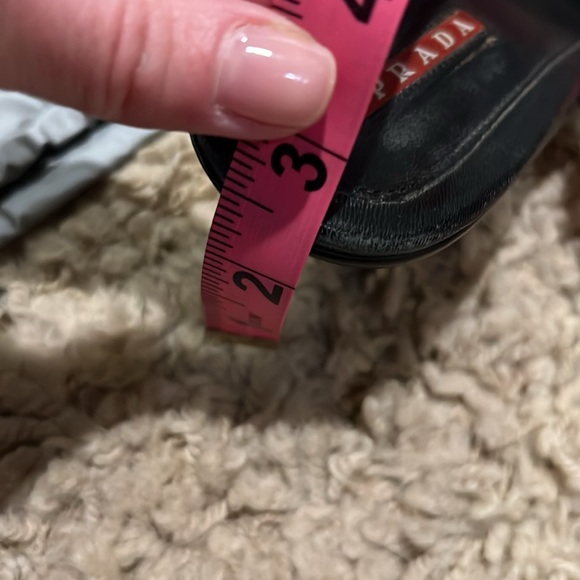 Vintage Prada Women's Black Nylon Strap Heel Sandals 37 with dust bag - Picture 8 of 8